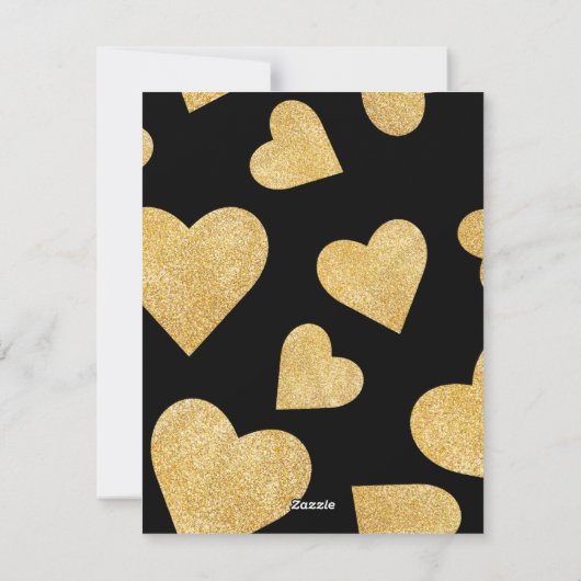 Cartes Pour Fêtes Annuelles Simple mignonne coeur Joyeux Valentines jour Coupl (Dos)