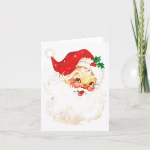 Cartes Pour Fêtes Annuelles Simple mignonne Noël Vintage du Père Noël
