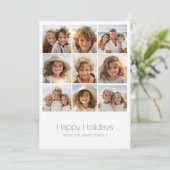 Cartes Pour Fêtes Annuelles Simple minima 9 photo - Arc vert vert vert blanc (Debout devant)