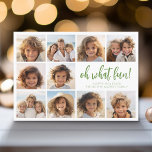 Cartes Pour Fêtes Annuelles Simple Minimal - 10 Photo - Zen Arch Vert Blanc<br><div class="desc">Avant - Un 10 modèle photo dans une grille simple avec une bordure blanche. Arrière - plan blanc avec un script amusant et une police sans serif pour le salutation. Le type est dans un vert muet. Arrière - arrière - plan vert Sage avec une fine ligne d'art zen arche....</div>