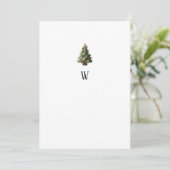 Cartes Pour Fêtes Annuelles Simple Minimalist Christmas  (Debout devant)