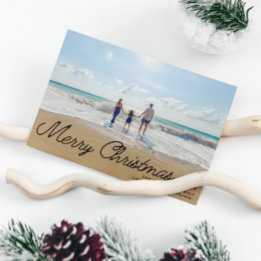 Cartes Pour Fêtes Annuelles Simple minimaliste Jeu de Noël superposé 1 photo