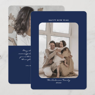 Cartes Pour Fêtes Annuelles Simple minimaliste propre heureux nouvelle année 2