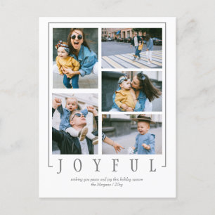 Cartes Pour Fêtes Annuelles Simple Modern 5 photos Collage personnalisé