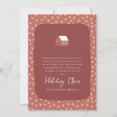 Cartes Pour Fêtes Annuelles Simple Moderne Chic Immobilier (Devant)