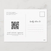 Cartes Pour Fêtes Annuelles Simple Moderne Chic Immobilier (Dos)