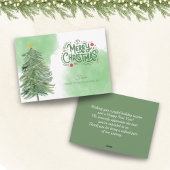 Cartes Pour Fêtes Annuelles Simple moderne de verdure Business Client Noël