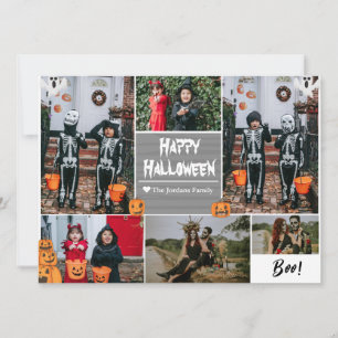 Cartes Pour Fêtes Annuelles Simple Moderne Joyeux Halloween photo collage de f