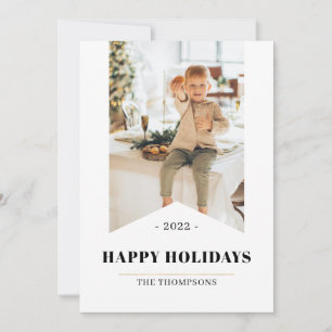 Cartes Pour Fêtes Annuelles Simple Moderne Minimaliste Joyeuses Fêtes Photo 20