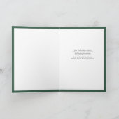 Cartes Pour Fêtes Annuelles Simple moderne Père Noël Graphic Green Noël (Intérieur)