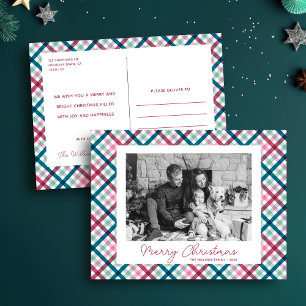 Cartes Pour Fêtes Annuelles Simple moderne Photo de famille Joyeux Noël