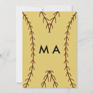 Cartes Pour Fêtes Annuelles Simple monogramme ajouter votre nom lettre man min