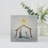 Cartes Pour Fêtes Annuelles Simple Nativity Holiday Card (Debout devant)