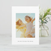 Cartes Pour Fêtes Annuelles Simple Noël Edite Texte noir Photo personnalisée (Debout devant)