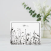 Cartes Pour Fêtes Annuelles Simple noir & blanc Enregistrer la date (Debout devant)