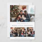 Cartes Pour Fêtes Annuelles Simple nouveau bébé Joyeux petit Noël Photo (Devant)