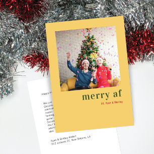 Cartes Pour Fêtes Annuelles Simple One Photo Noël Joyeux à f