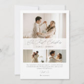 Cartes Pour Fêtes Annuelles Simple Our First Christmas Elegant Script 3 Photo (Devant)