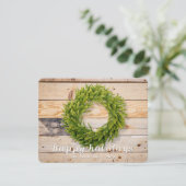 Cartes Pour Fêtes Annuelles Simple Pays Russe Courbe de Noël (Debout devant)