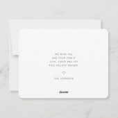 Cartes Pour Fêtes Annuelles Simple Pays Russe Courbe de Noël (Dos)