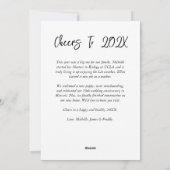 Cartes Pour Fêtes Annuelles Simple Photo avec Vœux Écrits (Dos)