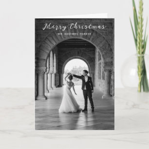 Cartes Pour Fêtes Annuelles Simple Photo Noël Élégant
