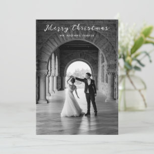 Cartes Pour Fêtes Annuelles Simple Photo Noël Élégant