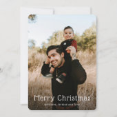 Cartes Pour Fêtes Annuelles Simple photo Noël moderne (Devant)