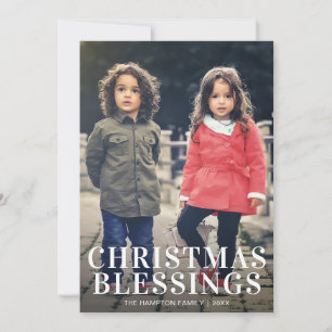 Cartes Pour Fêtes Annuelles Simple Photo Noël Moderne