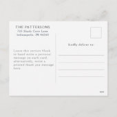 Cartes Pour Fêtes Annuelles Simple Photo Peace Black Gold (Dos)