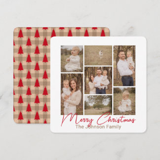 Cartes Pour Fêtes Annuelles Simple Pleasures Country Red Photo Christmas Card