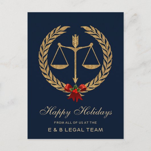 Cartes Pour Fêtes Annuelles Simple procureur Noël (Devant)