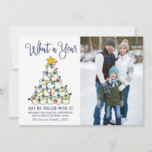 Cartes Pour Fêtes Annuelles Simple Quelle année Noël Photo Grey