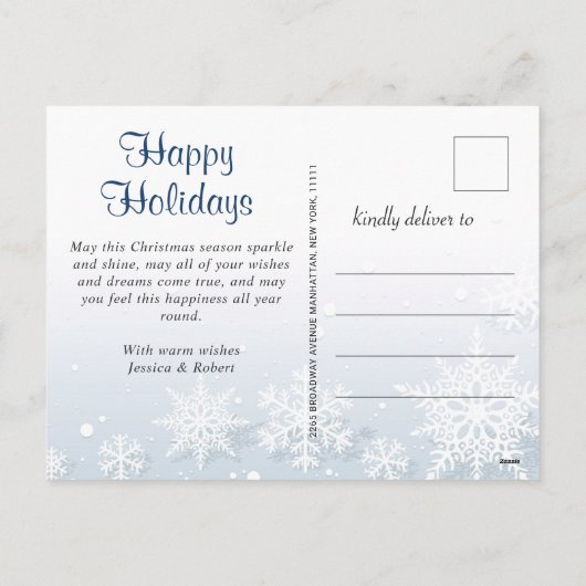 Cartes Pour Fêtes Annuelles Simple Quelle année Noël Salutation (Dos)