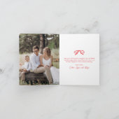 Cartes Pour Fêtes Annuelles Simple Red Bow Oval Photo Noël (Intérieur)