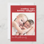 Cartes Pour Fêtes Annuelles Simple Red et Plaid envoyant quelques lunettes (Devant)