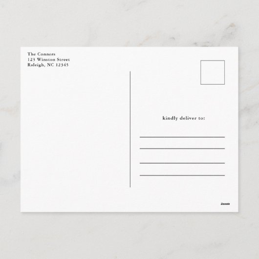 Cartes Pour Fêtes Annuelles Simple Script 3 Photo Collage Merci bébé (Dos)