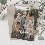 Cartes Pour Fêtes Annuelles Simple Script 3 Photo Joyeux Noël<br><div class="desc">Simple Script 3 Photo Joyeux Noël Carte avec simple typographie blanche sur le devant et 2 photos et message personnel sur le dos. Cliquez sur le bouton Modifier/Personnaliser pour customiser cette conception avec vos photos et texte.</div>