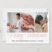 Cartes Pour Fêtes Annuelles Simple Script Joyeuse Saint-Valentin Multi Photo N (Devant)