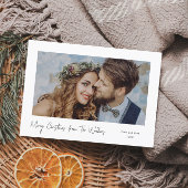 Cartes Pour Fêtes Annuelles Simple Script minimal Joyeux Noël