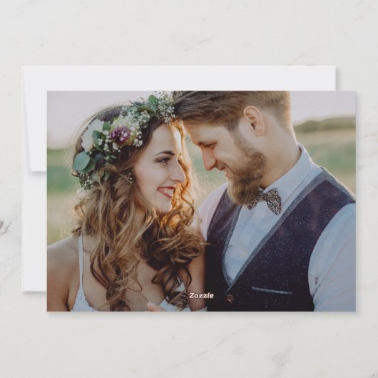 Cartes Pour Fêtes Annuelles Simple Script minimal Joyeux Noël (Dos)