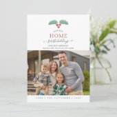 Cartes Pour Fêtes Annuelles Simple Script Nouvelle maison pour les vacances Ph (Debout devant)