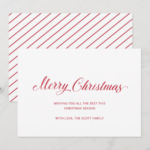 Cartes Pour Fêtes Annuelles Simple Script Vintage Élégant Noël