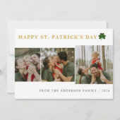 Cartes Pour Fêtes Annuelles Simple shamrock saint Patrick's Day 3 Photo (Devant)