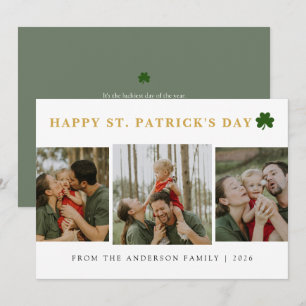 Cartes Pour Fêtes Annuelles Simple shamrock saint Patrick's Day 3 Photo