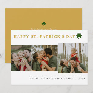 Cartes Pour Fêtes Annuelles Simple shamrock saint Patrick's Day 3 Photo