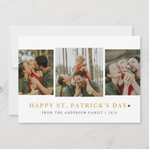 Cartes Pour Fêtes Annuelles Simple shamrock saint Patrick's Day 3 Photo