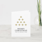 Cartes Pour Fêtes Annuelles Simple star tree white Merry Christmas (Devant)