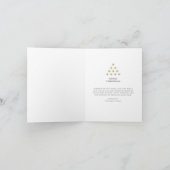 Cartes Pour Fêtes Annuelles Simple star tree white Merry Christmas (Intérieur)