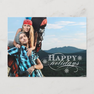 CARTES POUR FÊTES ANNUELLES SIMPLE VACANCES PHOTO POSTCARD TURQUOISE